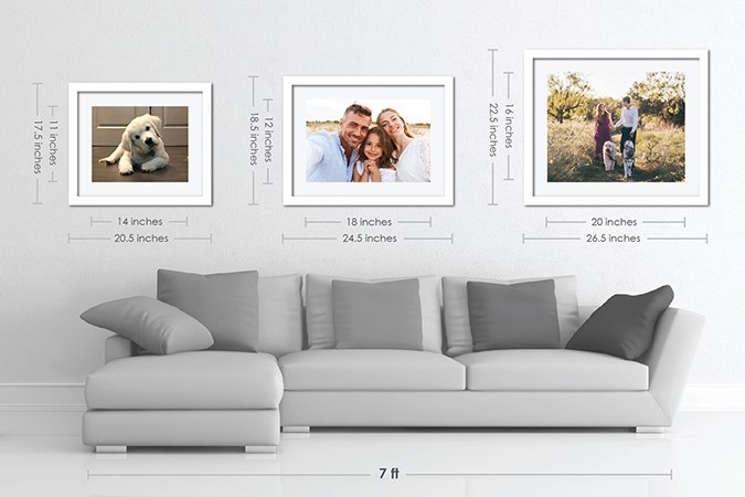 11 X 14 Personalized Premium Framed Prints White Frame Canon