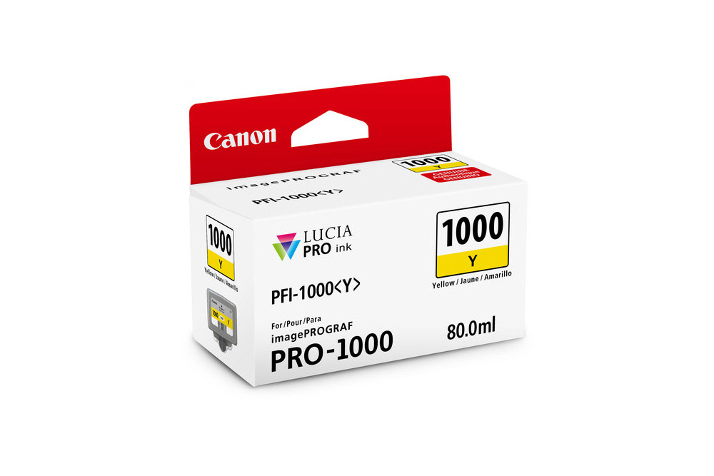 Cartucho de Tinta Canon Amarela PFI-1000 view 1 