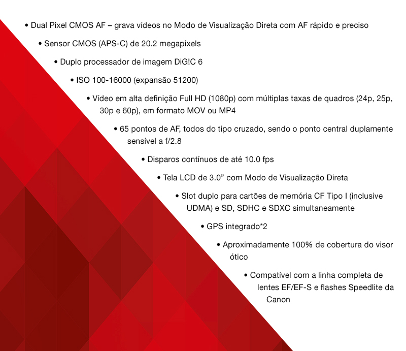 EOS 7D Mark II com Adaptador Wi-fi W-E1 - Corpo | Loja Canon