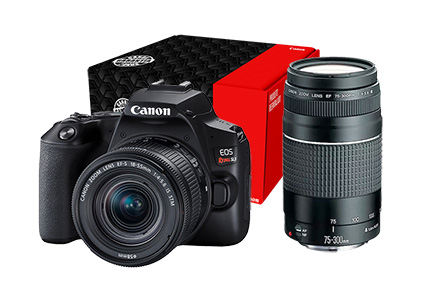 Combo Câmera SL3 Viajante com Lente EF-S 18-55mm + EF 75-300m