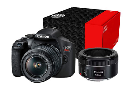 Combo Câmera EOS T7+ Fotógrafo Básico Reembalado - Novo