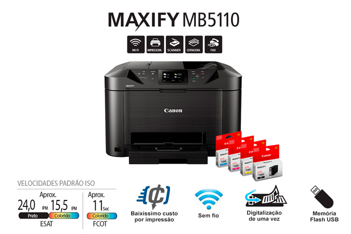 Impressora Multifuncional MAXIFY MB5110 | Loja Canon