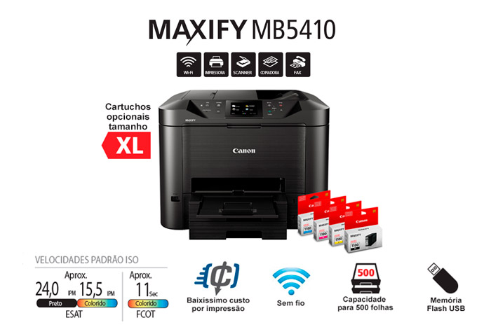 Impressora Multifuncional MAXIFY MB5410 | Loja Canon