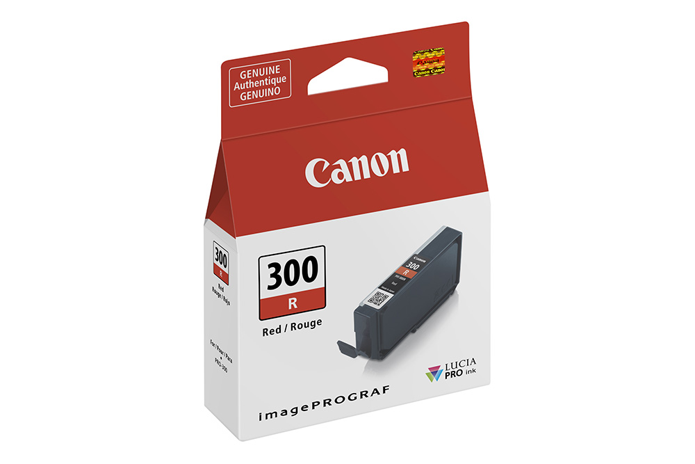 Cartucho de Tinta Canon PFI-300 R - Vermelho view 2 