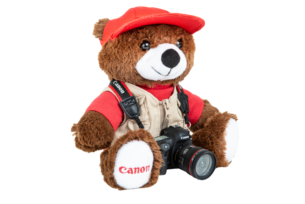 Urso Canon com Miniatura Câmera 5D Mark IV view 5 