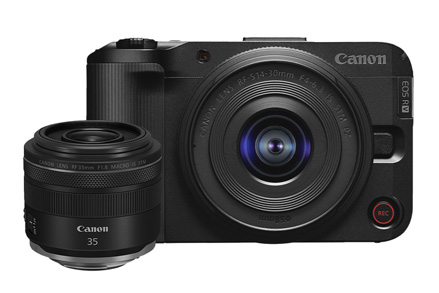 Câmera EOS R50V KIT c/ RF-S 14-30mm f/4-6.3 + RF 35mm f/1.8 Macro