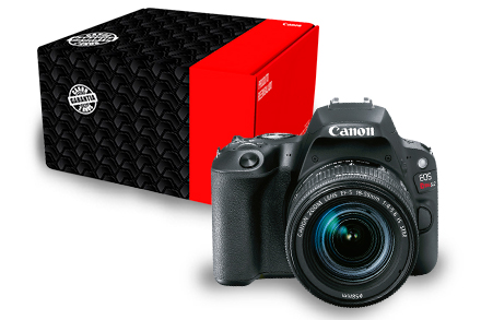 A menor DSLR do mundo, inspirada nas compactas da Canon é poderosa e possui a velocidade AF mais rápida entre todas as câmeras*, 0,03 segundos, permitindo rápida focalização em objetos no quadro.