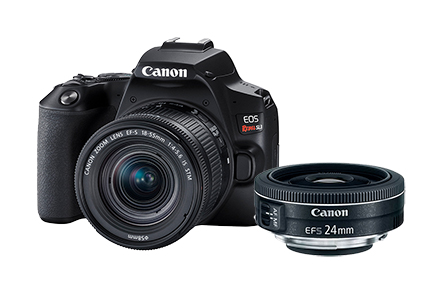 Combo Câmera SL3 com Lente EF-S 18-55mm + EF-S 24mm f/2.8 STM
