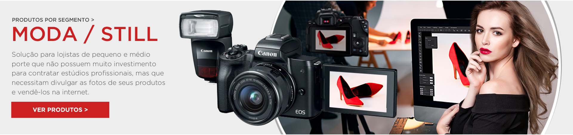 Temos as melhores câmeras e lentes para você, dentista! Aprimore seu trabalho adquirindo produtos Canon!