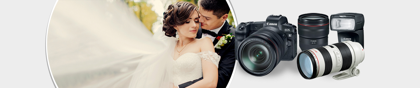 Casamentos & Eventos Pra quem fotografa casamentos e eventos em geral, a Canon tem os melhores equipamentos para enriquecer seus ensaios e seu portfólio!