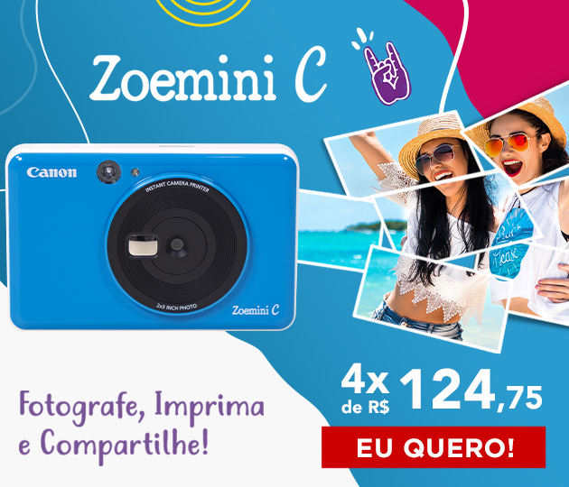 IMPRESSORA E CÂMERA CANON ZOEMINI C INSTANTÂNEA IMPRESSORA E CÂMERA CANON ZOEMINI C INSTANTÂNEA