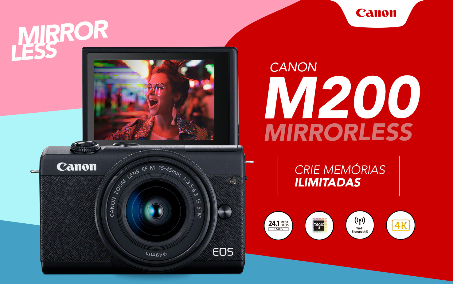 CANON MIRRORLESS EOS M200 CANON MIRRORLESS EOS M200