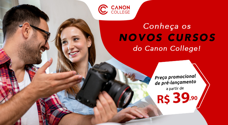 Pré Venda - Novos Cursos Online do Canon College Curso Online de Fotografia do Canon College