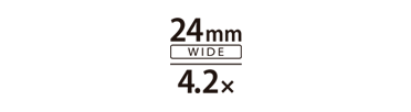Zoom óptico de 4.2x